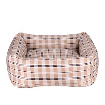 Лежак для тварин BronzeDog Comfort Квадратний Бежевий S 40*40 см 1412114 фото