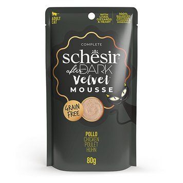 Schesir After Dark Chicken ШЕЗИР КУРИЦА мусс, натуральные консервы для кошек, пауч 80г 132109 фото