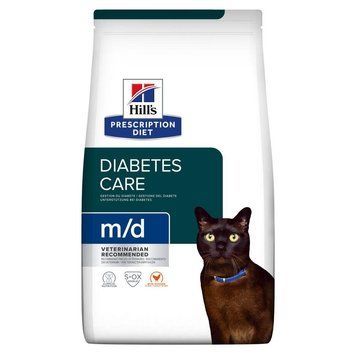 Hill's PD Feline M/D диета регулирующий поступление глюкозы при сахарном диабете у взрослых кошек 3 кг 606522 фото