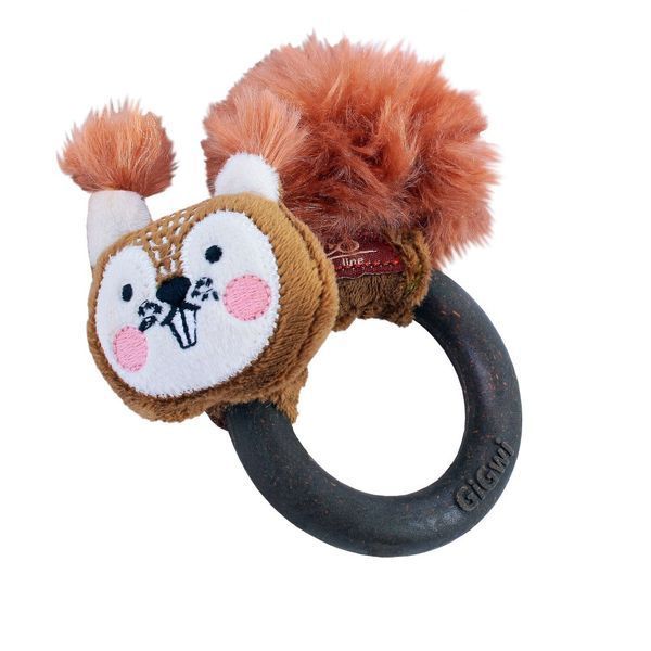 Игрушка для Кошек Gigwi Catch&Scratch Белка Кольцо и Плюш 7520 фото