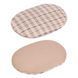 Лежак для тварин BronzeDog Comfort Овальний бязь-фетр Бежевий XS 30*40*9 см 357114 фото 4