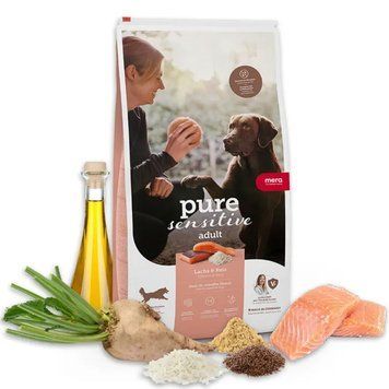MERA PURE SENSITIVE DOG ADULT LACHS & REIS для собак із чутливим травленням з лососем та рисом 1 кг 056881 - 6826 фото
