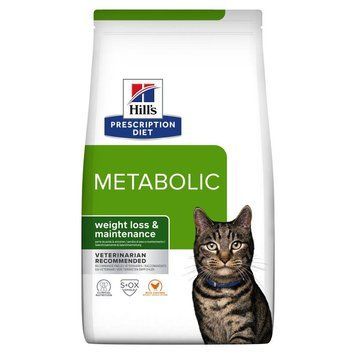 Hill's PD Feline Metabolic диета для снижения лишнего веса и поддержания массы тела у взрослых кошек 3 кг 605940 фото