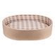 Лежак для тварин BronzeDog Comfort Овальний бязь-фетр Бежевий S 34*45*10 см 358114 фото 3