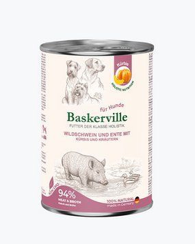 Baskerville Holistic Кабан та качка з гарбузом та зеленню для собак-400гр 21560 фото