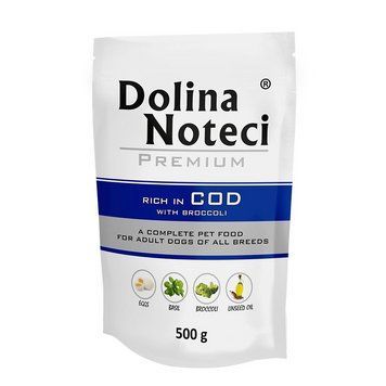 Пауч Dolina Noteci Premium для собак з тріскою та броколі, 500 гр DN 500 (816) фото
