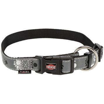 Нашийник Trixie TX-12221 Silver Reflect XS-S світловідбивний, 22-35 см х 15 мм, чорно-сірий TX-12221 фото