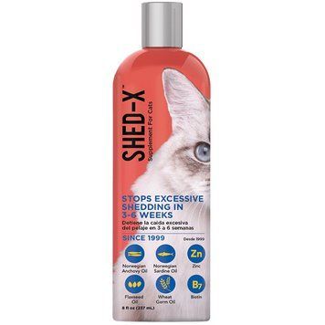 SynergyLabs Shed-X Cat СИНЕРДЖИ ЛАБС ШЕД-ИКС КЭТ добавка для шерсти против линьки для кошек - 237 мл 00514 фото