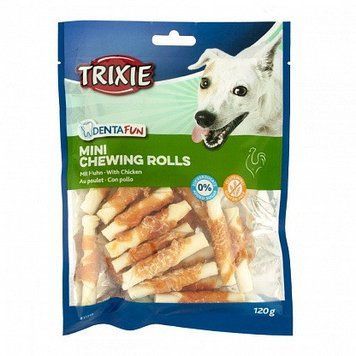 Trixie TX-31346 Denta Fun Chewing Rolls Палички для собак дрібних порід з курячою грудкою 6 см, 120 г 31346 фото