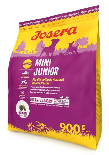 Сухий корм Josera Mini Junior with Duck & Salmon. Міні Юніор з качкою та лососем для малих порід 900 г 4032254785149 фото