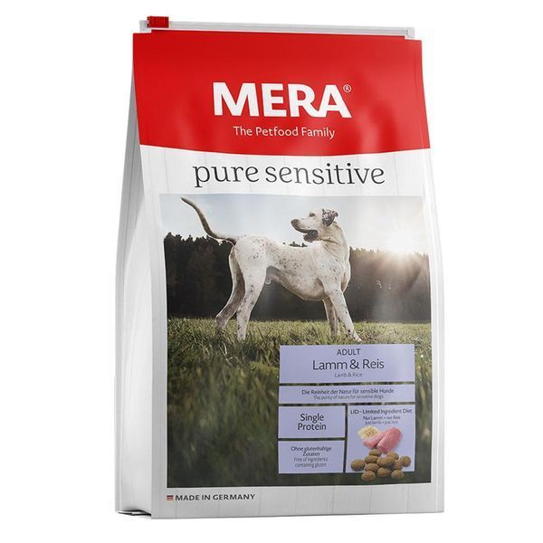 MERA PURE SENSITIVE DOG ADULT LAMM & REIS для собак з чутливим травленням з ягнятком та рисом 12,5 кг 056650 фото