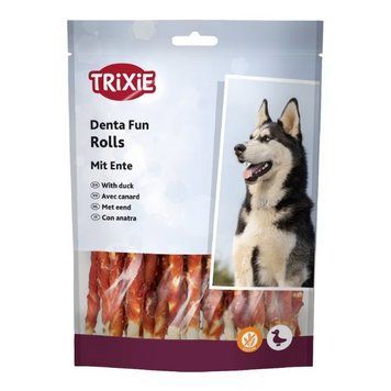 Trixie TX-31347 Denta Fun Mini Chewing Rolls з Duck Палички для собак дрібних порід з качиною грудкою 6 см, 120 г TX-31347 фото