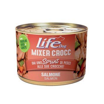 Консерва для собак класу холістик Life Dog Mixer Crocc Salmone з лососем 150 гр 8034105424074 фото