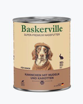 Baskerville Кролик з вермішеллю та морквою для собак-800гр 21526 фото