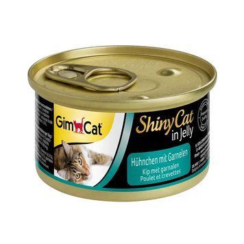 Влажный корм для кошек GimCat Shiny Cat (курица и креветки) - 70 гр G-413129 /413327 фото