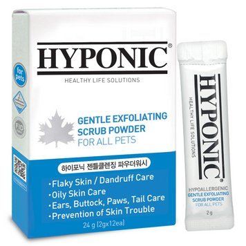 Ніжний відлущувальний скраб-порошок для собак і котів Hyponic Gentle Exfoliating Scrub Powder, 24 г H3PW1GC0024NOKNN фото