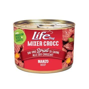 Консерва для собак класу холістик Life Dog Mixer Crocc Manzo з яловичиною 150 гр 8034105424036 фото