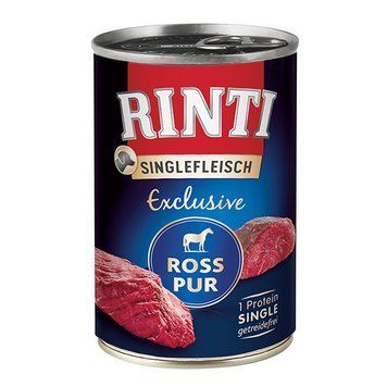 Rinti Singlefleisch Exclusive Ross Pur РИНТИ КОНИНА МОНОПРОТЕИН натуральный влажный корм для собак - 400 г. 94044 фото