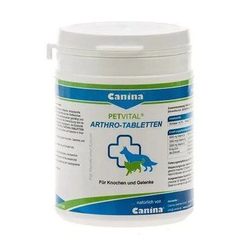 Добавка для кошек и собак Canina &laquo;PETVITAL Arthro-Tabletten&raquo; 180 таблеток, 180 г (для суставов) - dgs 723027 AD_pause фото