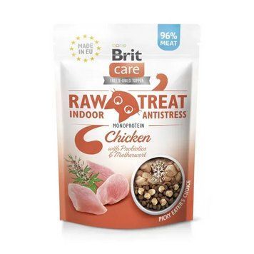 Brit Raw Treat Indoor & Antistress лакомство для кошек 40 г - курица 112189/9557 фото