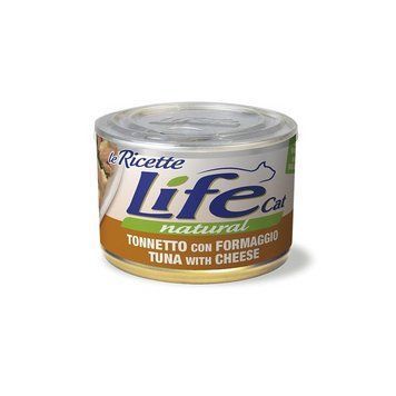 Консерва для кішок класу холістик LifeCat tuna with cheese Тунець з сиром 150 гр 8034105422964 фото