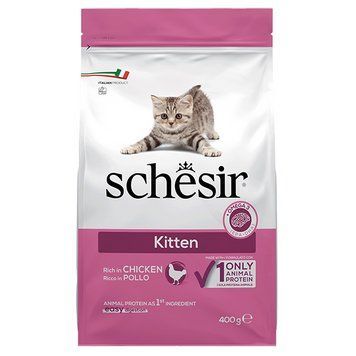 Schesir Cat Kitten ШЕЗИР КОТЕНОК КУРИЦА сухой монопротеиновый корм для котят-0,4 кг ШККК0.4 фото