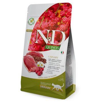 Farmina (Фармина) N&D Quinoa Urinary профилактика мочекаменной болезни с уткой, киноа, клюквой, ромашкой-300 г 179467/35776 фото