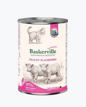 Baskerville Телятина з чорницею для кошенят-400гр 21531 фото