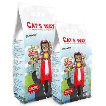 Cats Way Natural - наповнювач Кетс Вей без аромату для котячого туалету - 10 л 3150 фото