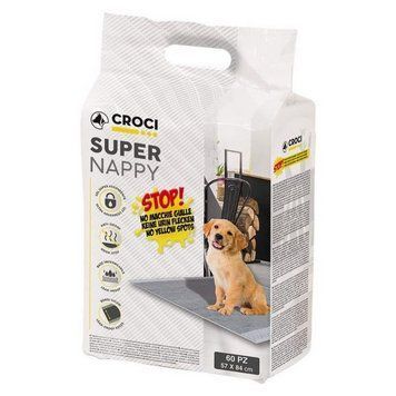 Пеленки для собак одноразовые с активированным углем Super Nappy CROCI, 57х84 см, 60 шт C6128699 фото