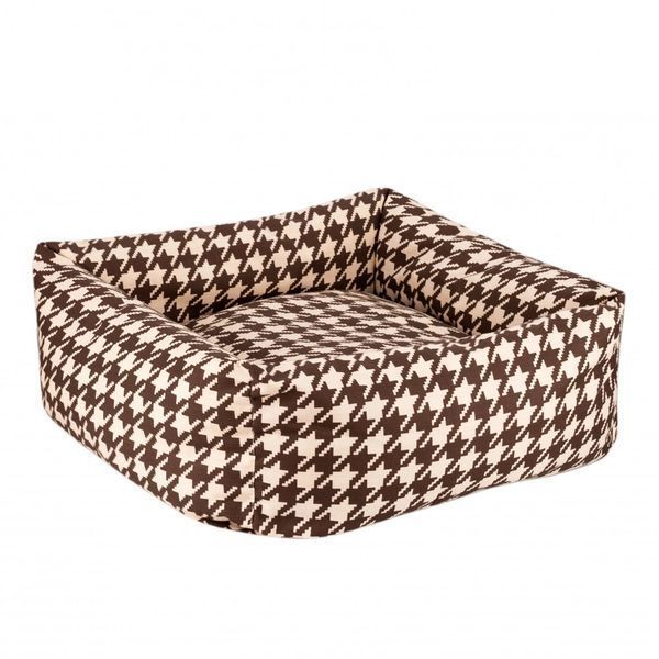 Лежак для тварин BronzeDog Comfort Квадратний Коричневий S 40*40 см 1412108 фото