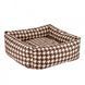 Лежак для тварин BronzeDog Comfort Квадратний Коричневий S 40*40 см 1412108 фото 2
