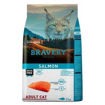 Bravery Cat Adult Sterilized Salmon Сухий корм для стерилізованих кішок з лососем-7кг 7692 BR SALM STER_7 KG фото